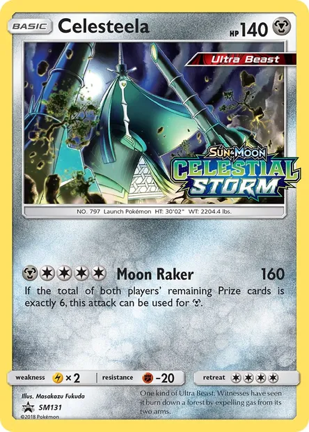 Celesteela, Pokémon card SM 131 — SM Black Star Promos set