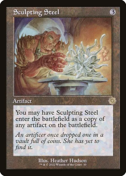 Sculpting Steel, Magic card BRR 50 — The Brothers' War Retro Artifacts set