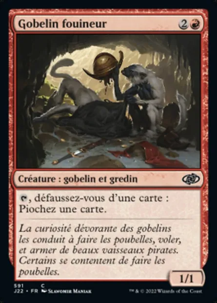 Gobelin fouineur, carte Magic J22 591 — extension Jumpstart 2022