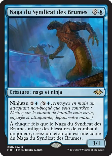 Naga du Syndicat des Brumes, carte Magic MH1 58 — extension Horizons du Modern