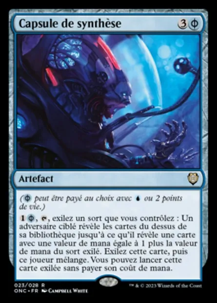 Capsule de synthèse, carte Magic ONC 23 — extension Phyrexia: All Will Be One Commander