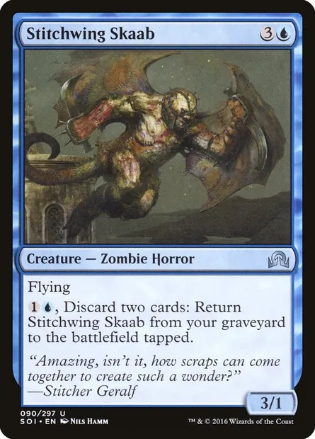 Stitchwing Skaab, Magic card SOI 90 — Shadows over Innistrad set