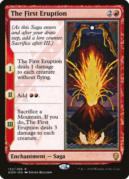 The First Eruption, Magic card DOM 122 — Dominaria set