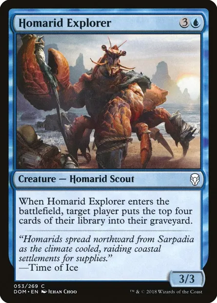 Homarid Explorer, Magic card DOM 53 — Dominaria set