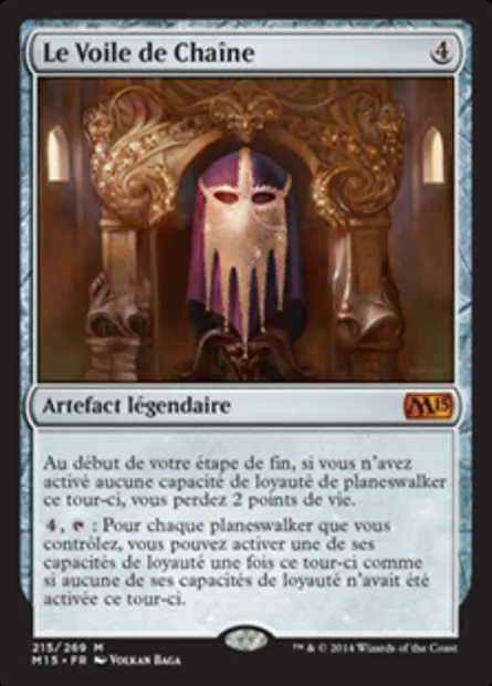 Le Voile de Chaîne, carte Magic M15 215 — extension Magic 2015