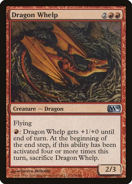 Dragon Whelp, Magic card M10 133 — Magic 2010 set