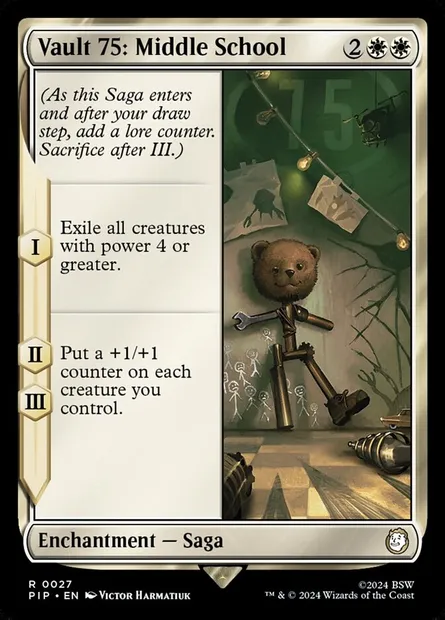 Vault 75: Middle School, Magic card PIP 27 — Fallout set