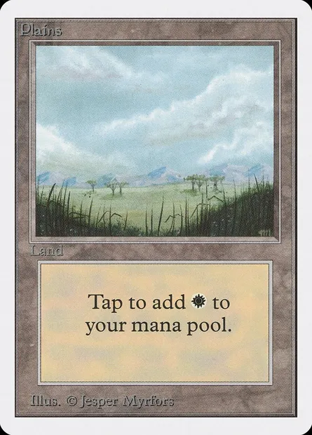 Plaine, carte Magic 2ED 289 — extension Unlimited Edition