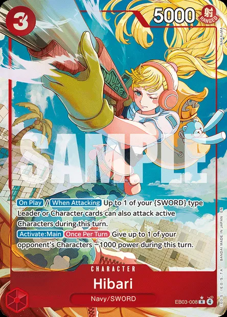 Hibari, One Piece card EB03-008 — ONE PIECE HEROINES EDITION set