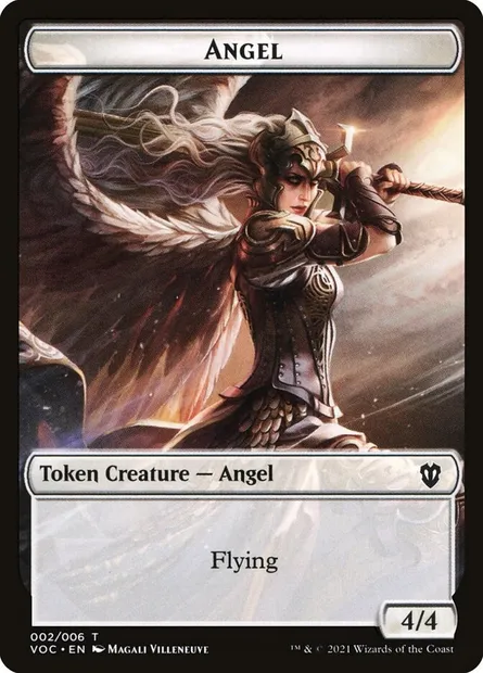 Angel, carte Magic TVOC 2 — extension Crimson Vow Commander Tokens