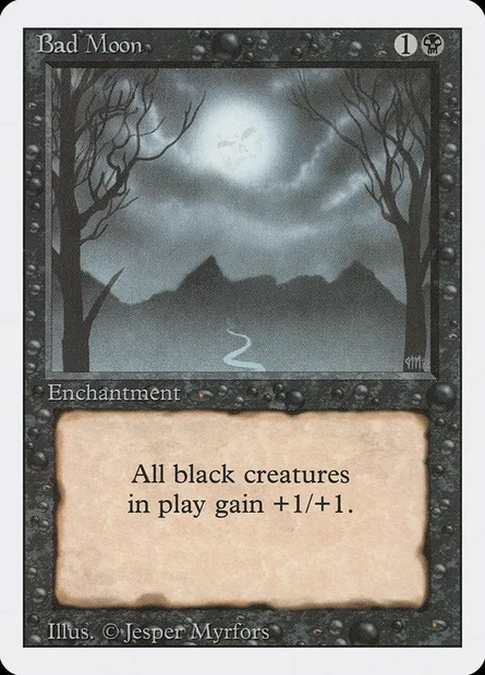 Lune blafarde, carte Magic 3ED 94 — extension Revised Edition