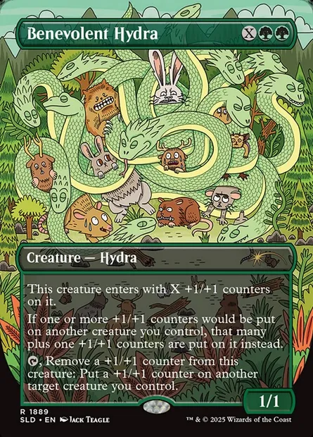Benevolent Hydra, Magic card SLD 1889 — Secret Lair Drop set