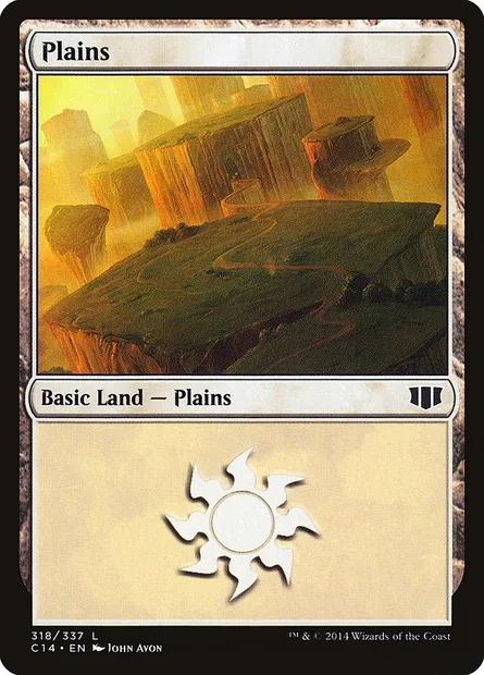 Plains, Magic card C14 318 — Commander 2014 set