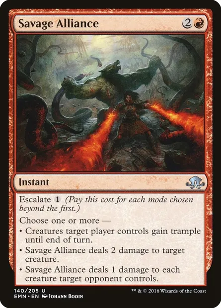 Savage Alliance, Magic card EMN 140 — Eldritch Moon set