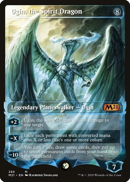 Ugin, the Spirit Dragon, Magic card M21 285 — Core Set 2021 set