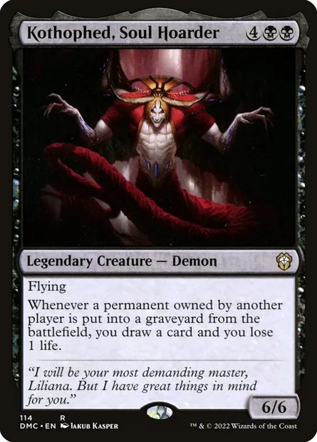 Kothophed, Soul Hoarder, Magic card DMC 114 — Dominaria United Commander set