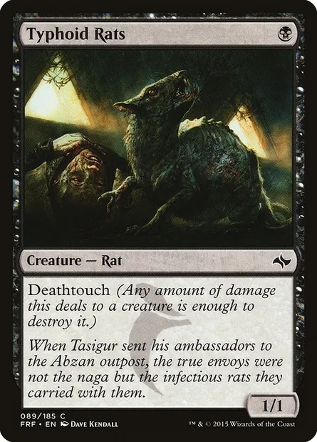 Typhoid Rats, Magic card FRF 89 — Fate Reforged set
