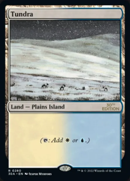 Tundra, Magic card 30A 280 — 30th Anniversary Edition set