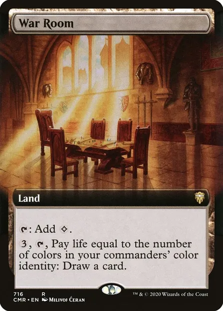 War Room, Magic card CMR 716 — Commander Legends set