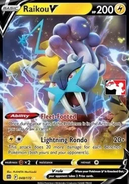 Raikou V, carte Pokémon PPS 048 — extension Play! Pokémon Prize Pack Series