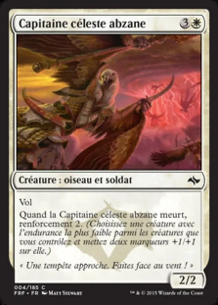 Capitaine céleste abzane, carte Magic FRF 4 — extension Destin reforgé