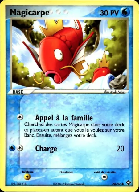 Magicarpe, carte Pokémon DR 60 — extension EX Dragon