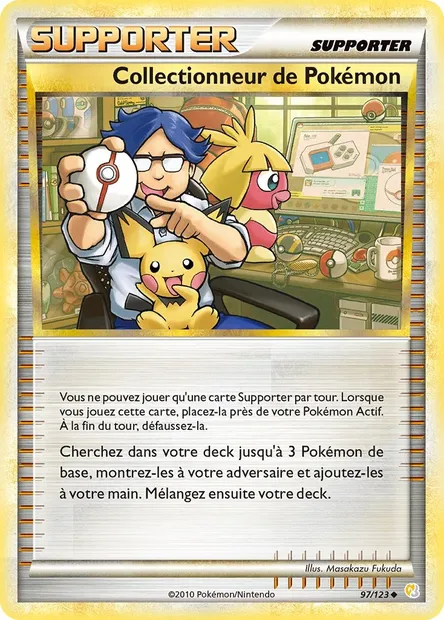 Collectionneur de Pokémon, carte Pokémon HS 97 — extension HeartGold SoulSilver