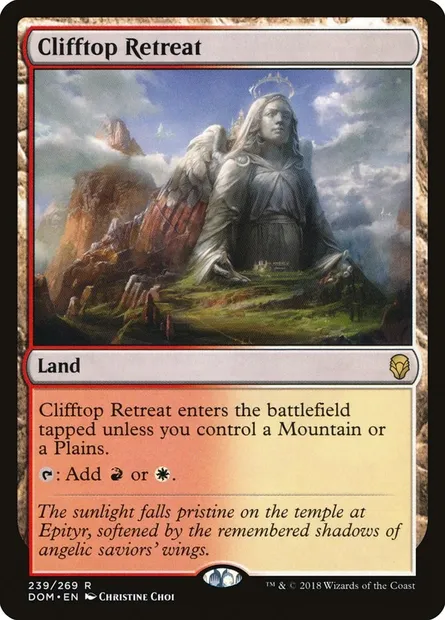 Clifftop Retreat, Magic card DOM 239 — Dominaria set