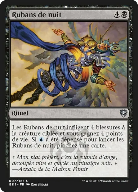 Rubans de nuit, carte Magic GK1 7 — extension GRN Guild Kit