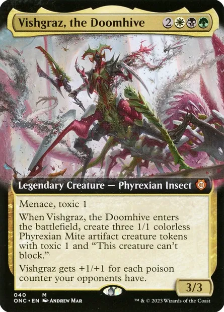 Vishgraz, the Doomhive, Magic card ONC 40 — Phyrexia: All Will Be One Commander set