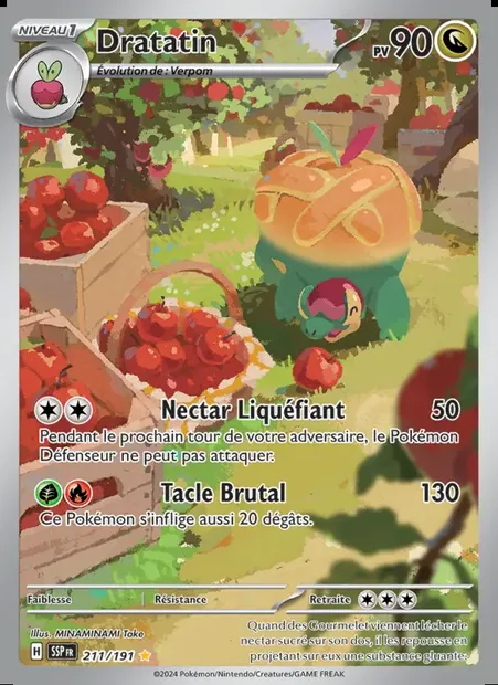Dratatin, carte Pokémon SSP 211 — extension Étincelles Déferlantes