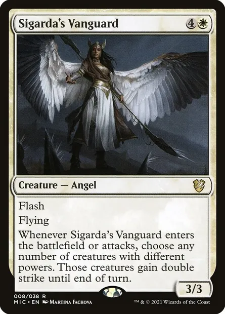 Sigarda's Vanguard, Magic card MIC 8 — Midnight Hunt Commander set