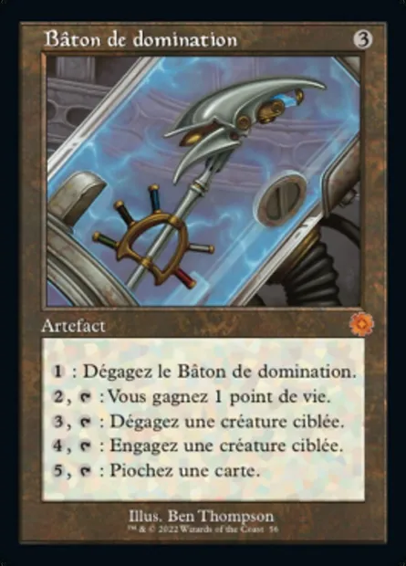 Bâton de domination, carte Magic BRR 56 — extension The Brothers' War Retro Artifacts