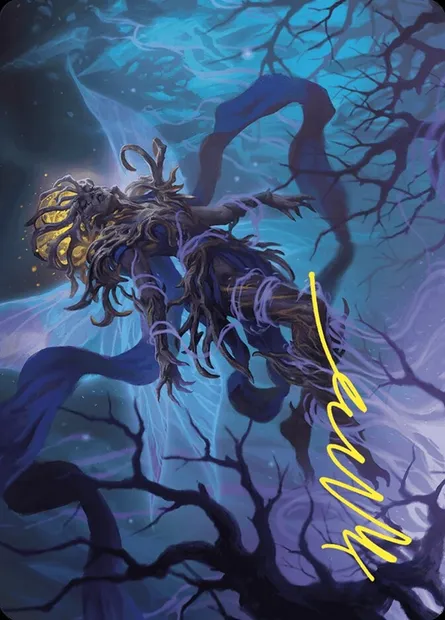 Sleep-Cursed Faerie // Sleep-Cursed Faerie, carte Magic AWOE 8 — extension Wilds of Eldraine Art Series