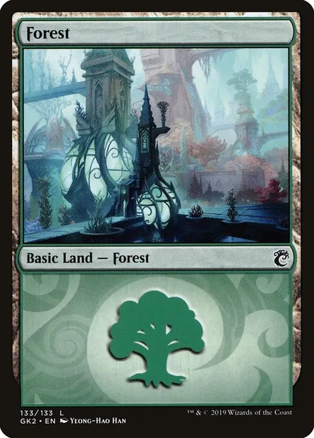 Forest, Magic card GK2 133 — RNA Guild Kit set