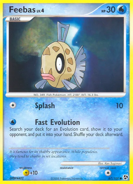 Feebas, Pokémon card GE 67 — Great Encounters set
