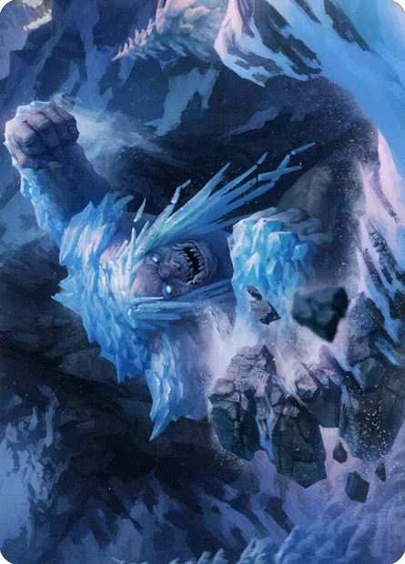 Icehide Troll // Icehide Troll, Magic card AKHM 46 — Kaldheim Art Series set