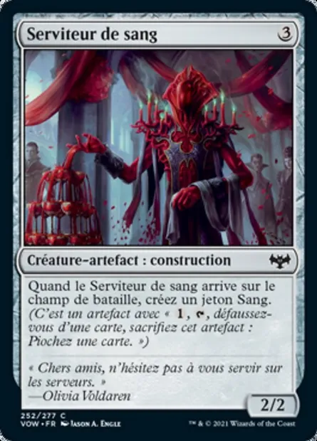 Serviteur de sang, carte Magic VOW 252 — extension Innistrad : noce écarlate
