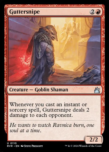 Guttersnipe, Magic card RVR 110 — Ravnica Remastered set