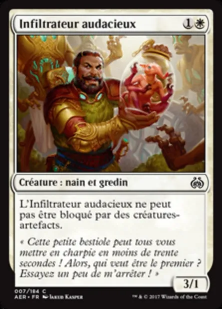 Infiltrateur audacieux, carte Magic AER 7 — extension La révolte éthérique