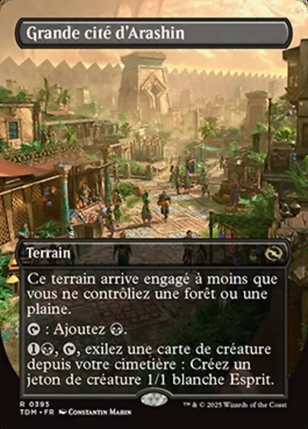 Grande cité d'Arashin, carte Magic TDM 395 — extension Tarkir: Dragonstorm