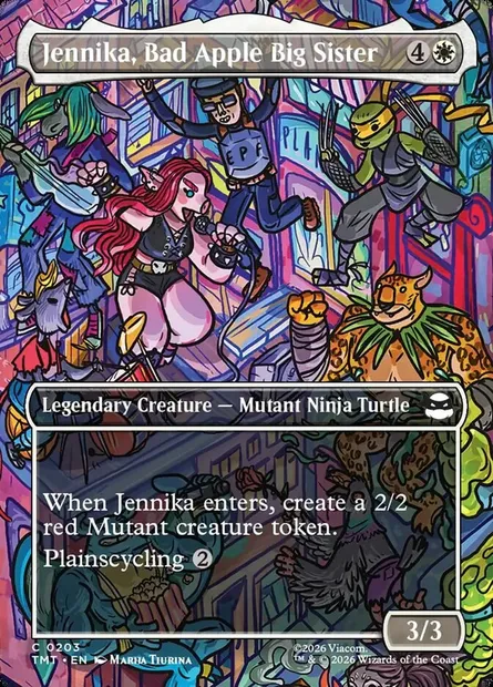 Jennika, Bad Apple Big Sister, Magic card TMT 203 — Teenage Mutant Ninja Turtles set