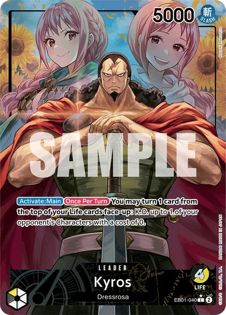 Kyros, One Piece card EB01-040 — MEMORIAL COLLECTION set