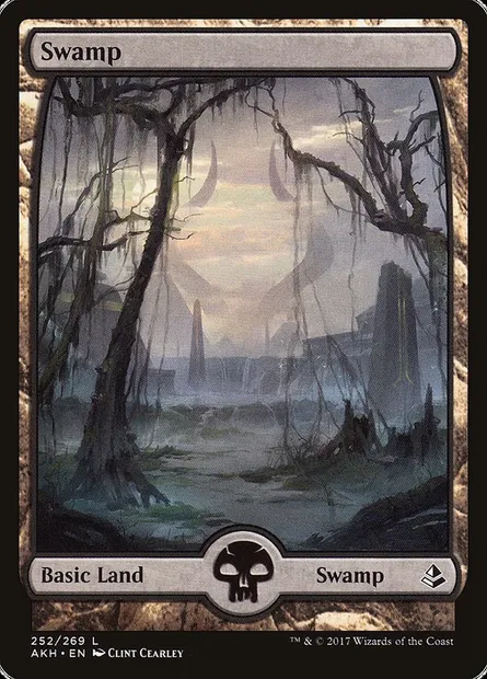 Swamp, Magic card AKH 252 — Amonkhet set