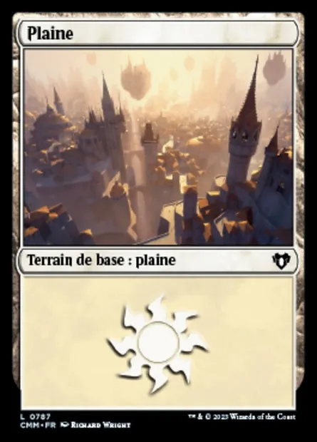 Plaine, carte Magic CMM 787 — extension Commander Masters