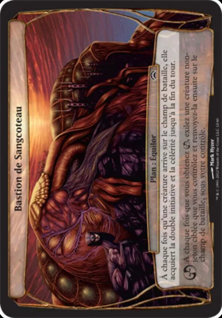 Bastion de Sangcoteau, carte Magic OPC2 12 — extension Planechase 2012 Planes