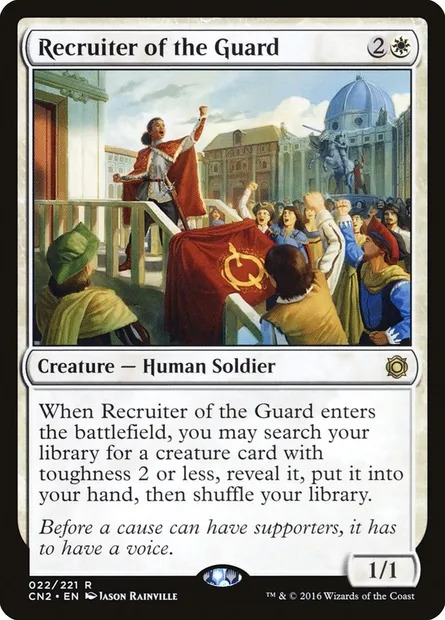 Recruteuse de la garde, carte Magic CN2 22 — extension Conspiracy: Take the Crown