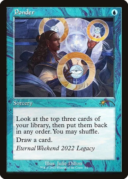 Contemplation, carte Magic PEWK 2022b — extension Eternal Weekend