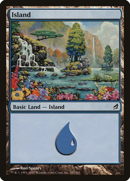 Island, Magic card LRW 287 — Lorwyn set