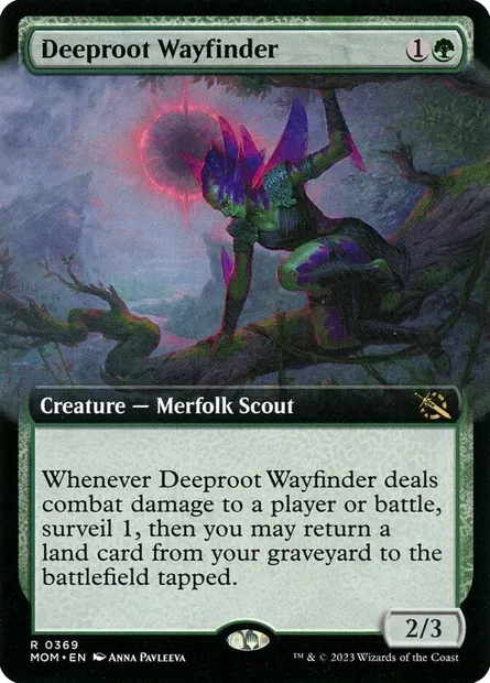 Deeproot Wayfinder, Magic card MOM 369 — March of the Machine set